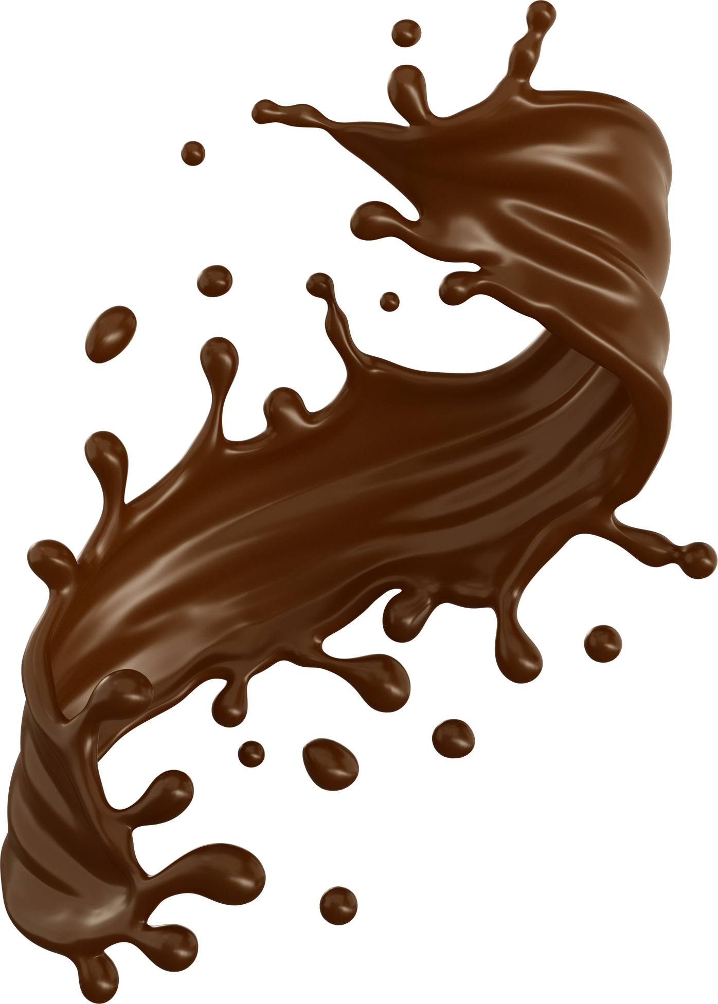 chocolate or cocoa splash